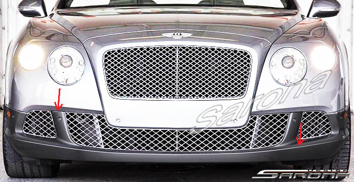 Custom Bentley GT  Coupe Front Bumper (2012 - 2017) - $875.00 (Part #BT-021-FB)